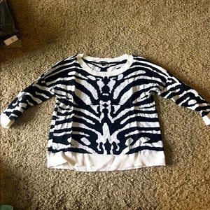 Express Zebra Sweater